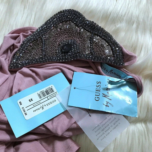 Guess by Marciano NWT One Shoulder Sequins Top XS - Picture 5 of 7